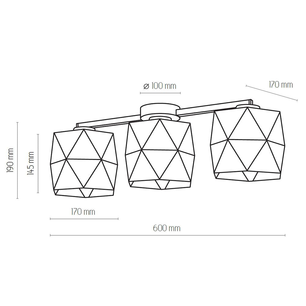 Modern Ceiling/Table Lamp 1xE27 TK Lighting