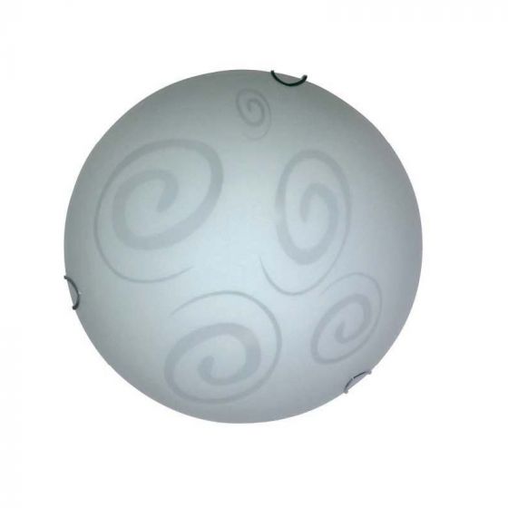 CLASSIC CEILING LAMP LUMA LIGHTING GLASS WHITE D30